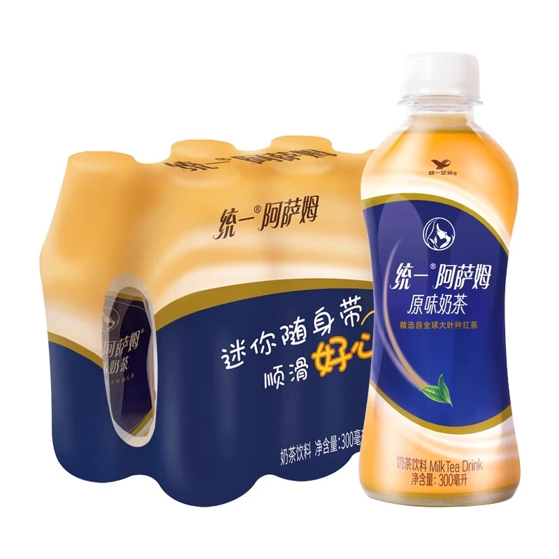 【尝鲜】统一阿萨姆300ml*6小瓶便携迷你随身装原味饮料尝鲜奶香味浓郁下午茶甄选饮料早餐必备营养奶