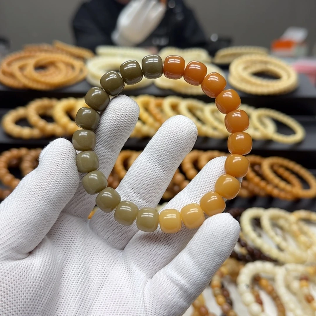 菩提根/象牙果手串10×11 5年 双渐变 鬼工