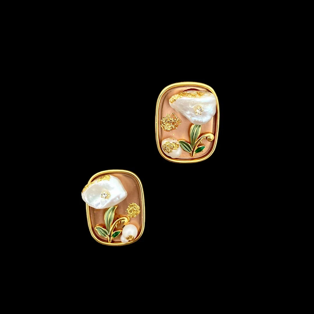 铜合金耳饰 F3405时尚手作耳钉