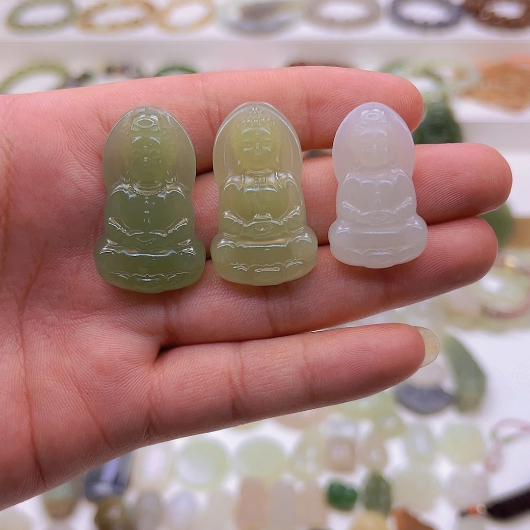 和田玉未镶嵌吊坠(赠链)淮****食