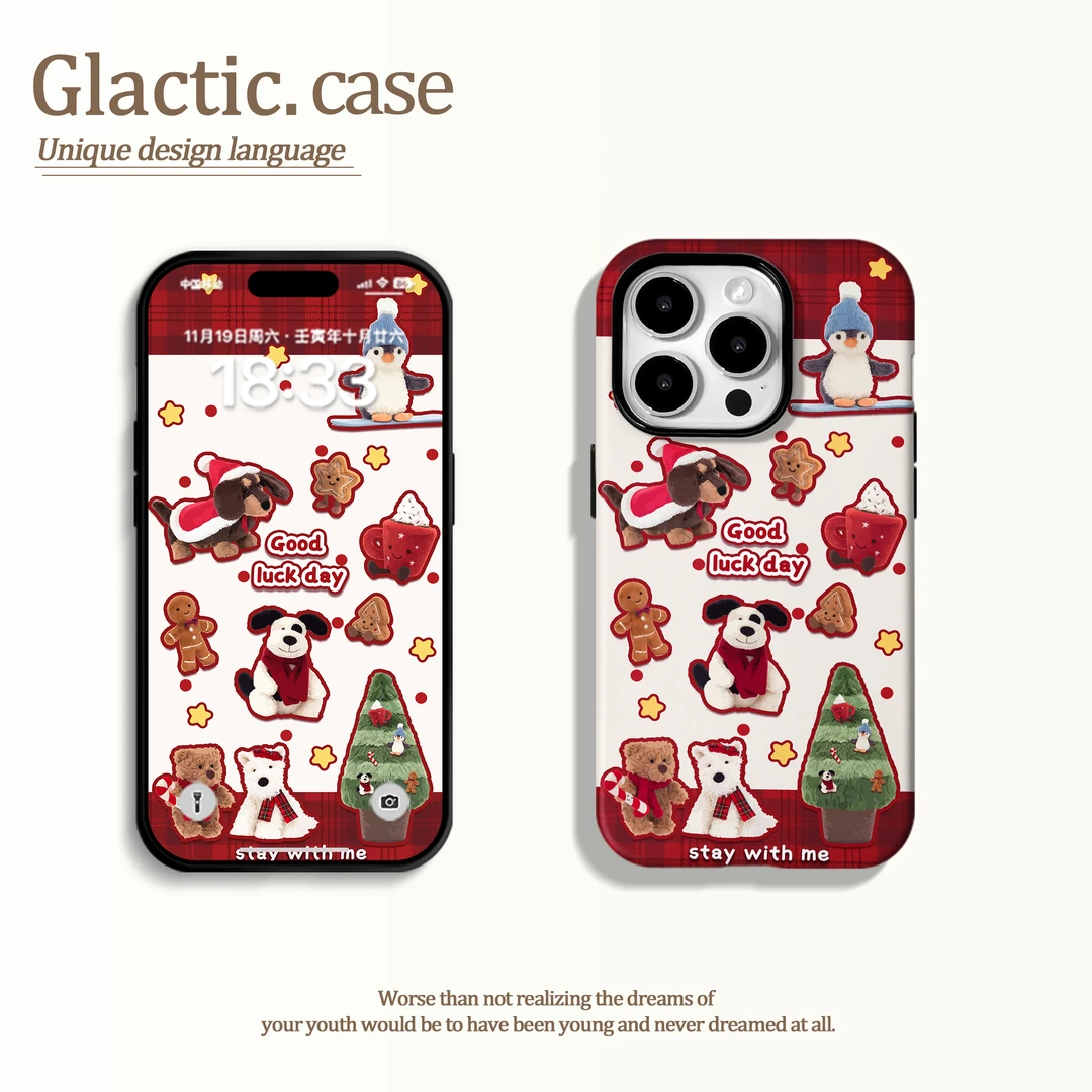 适用于苹果16华为OPPO小米VIVO高颜值小众二合一菲林手机壳GA0613