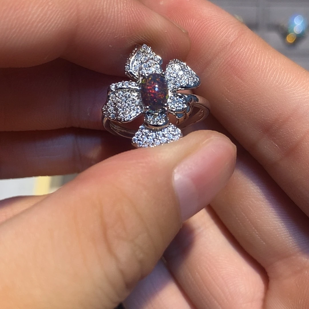 欧泊欧泊戒指合金