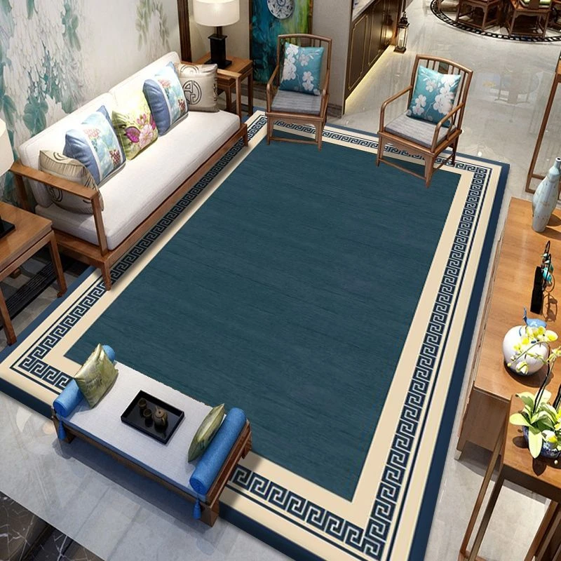 中国风地毯新中式客厅茶几毯古典复古风禅意茶室书房卧室床前地垫