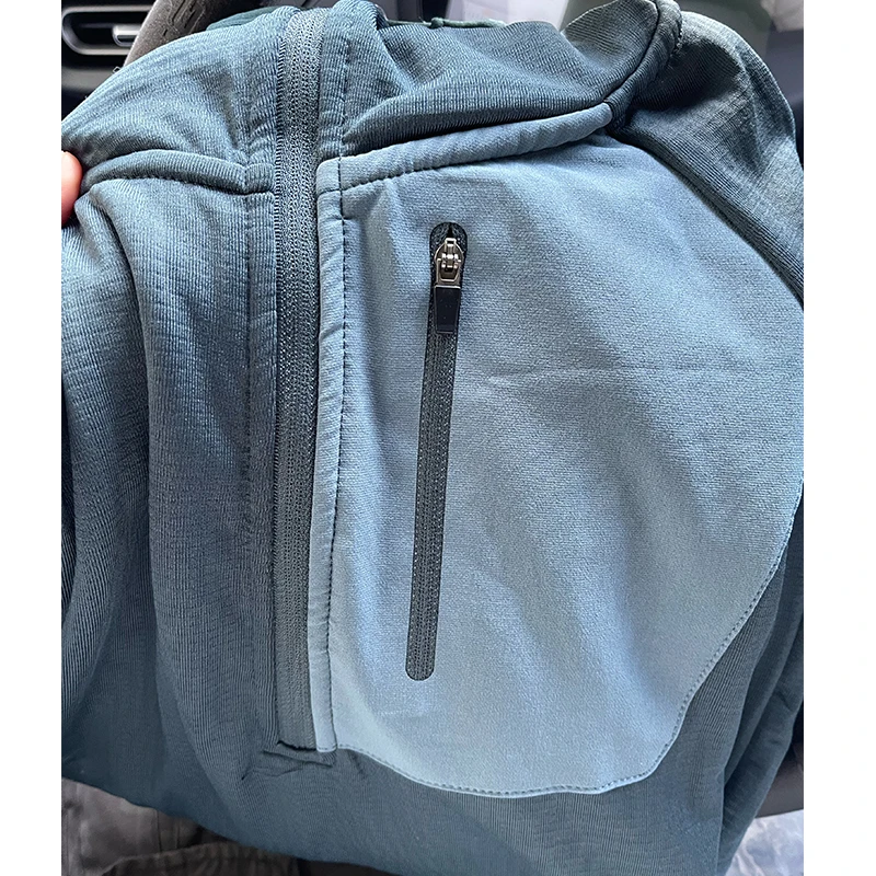 力荐！冬季户外玉米格连帽抓绒衣外套男士