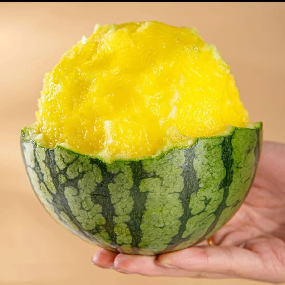 冰淇淋黄肉西瓜特小凤西瓜甜瓜皮薄脆甜新鲜孕妇2斤起
