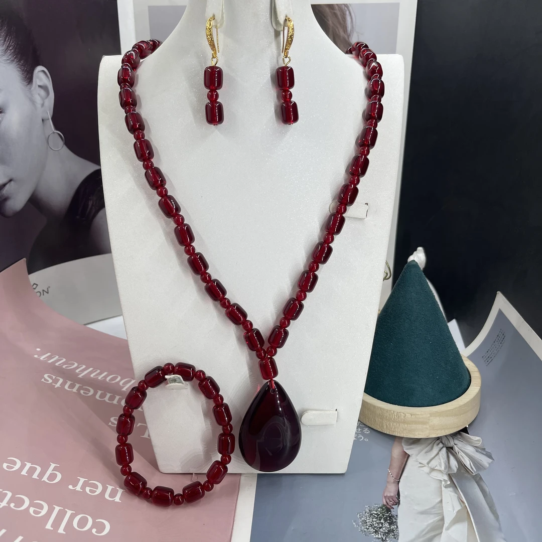 非金属硅胶项链 货号2102时尚百搭三件套 仿kaherwa饰品