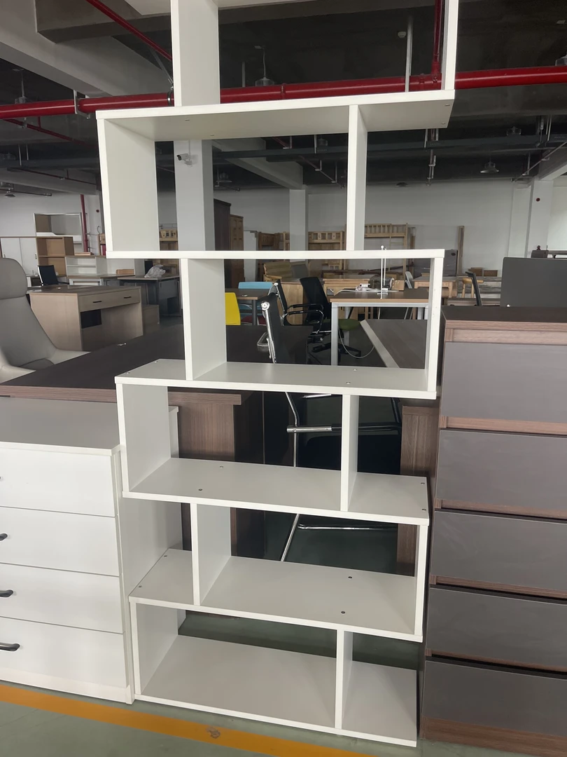 经济型客厅简约白色书架拆装书柜文艺风玄关边柜