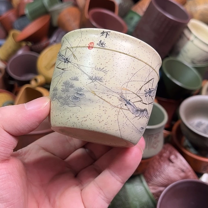紫砂茶杯全手工紫砂主人杯