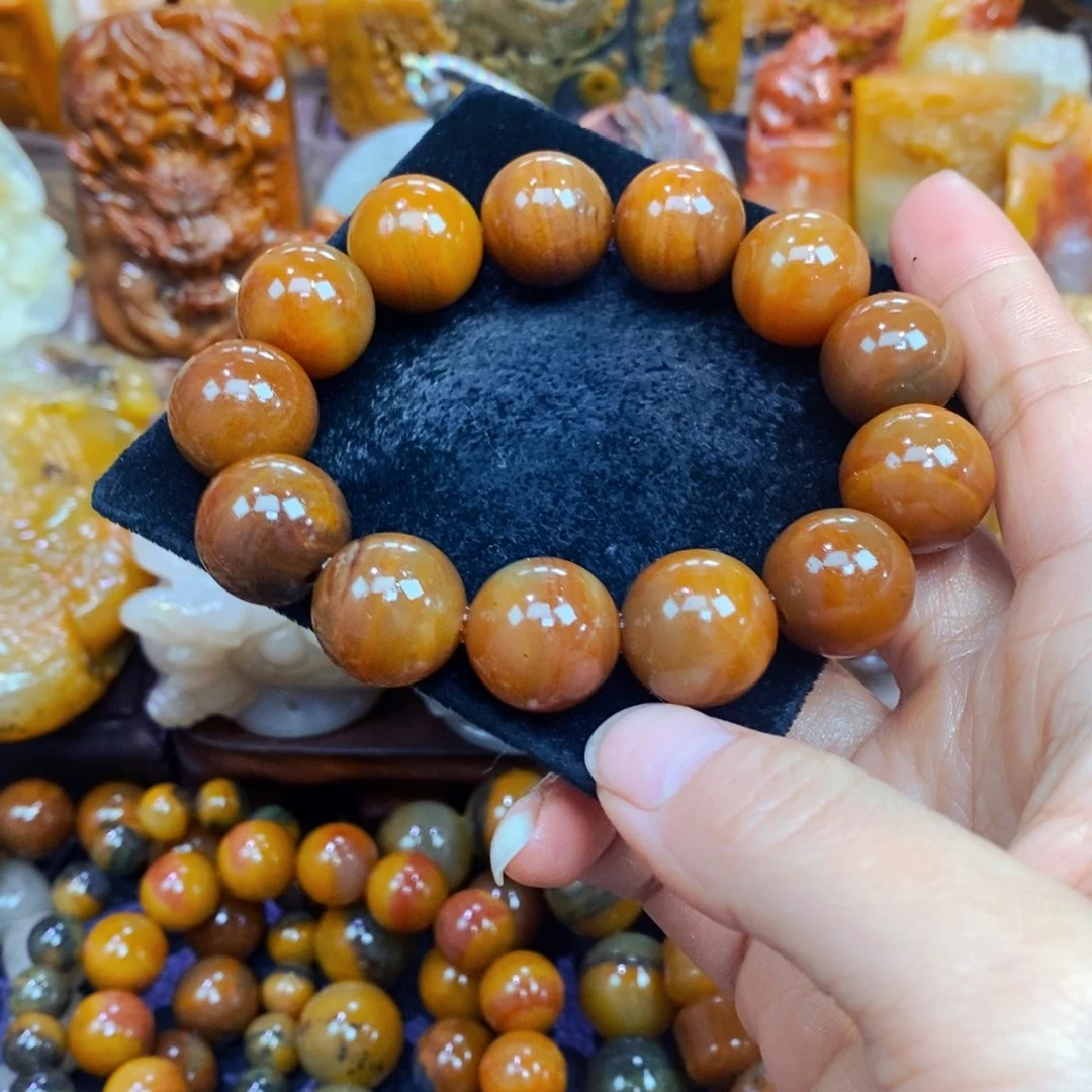 未镶嵌石英质玉（黄龙玉）吊坠(不含链)