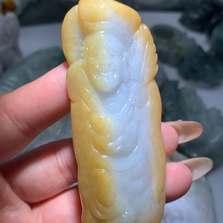 翡翠未镶嵌颈饰保真天然A货翡翠