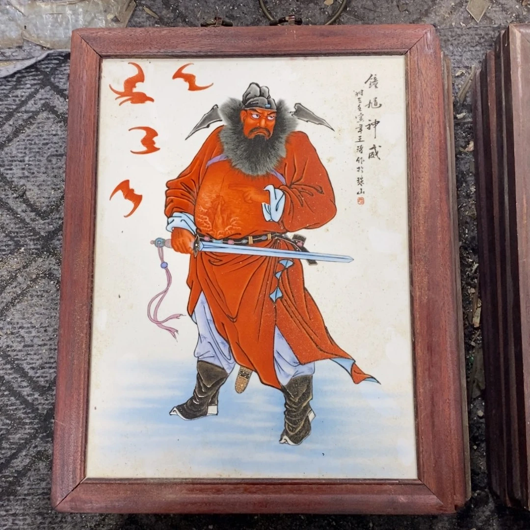 瓷37/28 景德镇瓷板画柴窑烧制