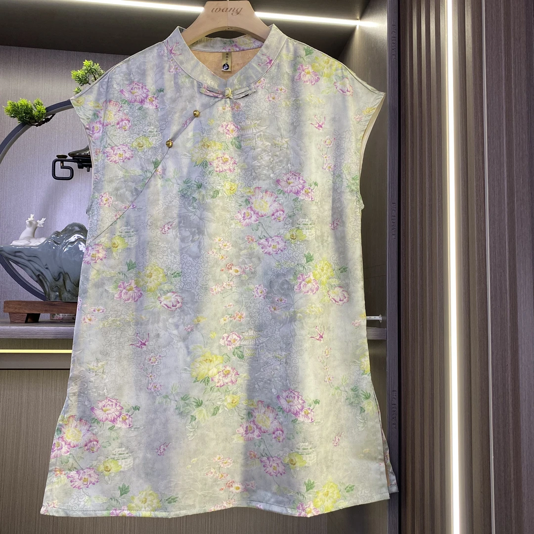 【绿荷】国风新中式6A级香云气质澳代上衣