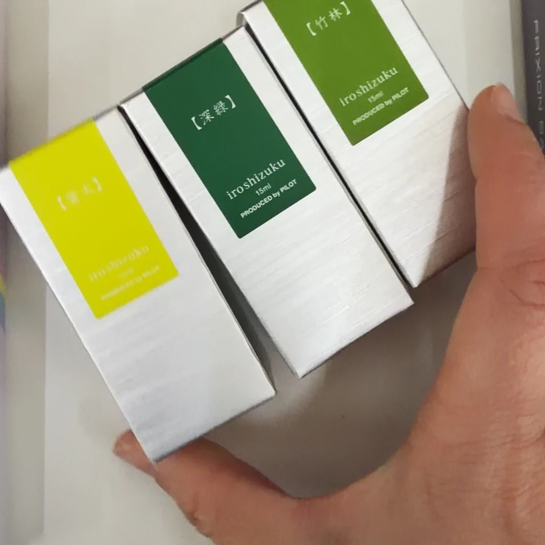 百樂墨水綠色系3瓶裝