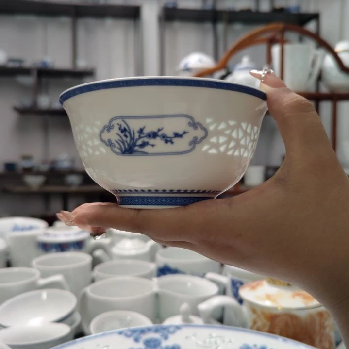 瓷四时吉祥4.5寸饭碗一个