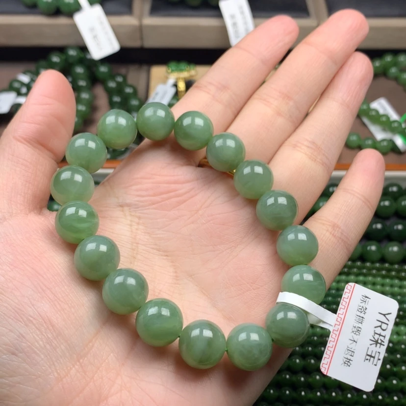 【闪购商品】和田玉（碧玉）手串未镶嵌12mm