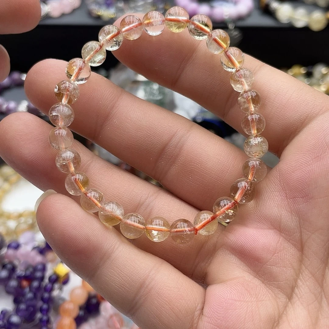 水晶手链未镶嵌黄水晶