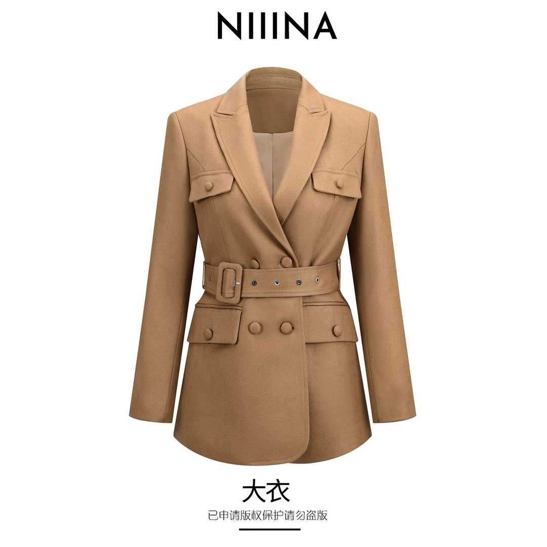 NIIINA腰带西装气质轻职款65071外套