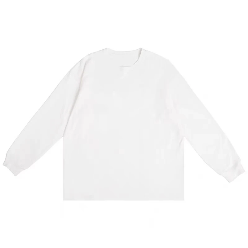 哭哭家长袖打底t白色纯棉时尚休闲百搭圆领情侣简约
