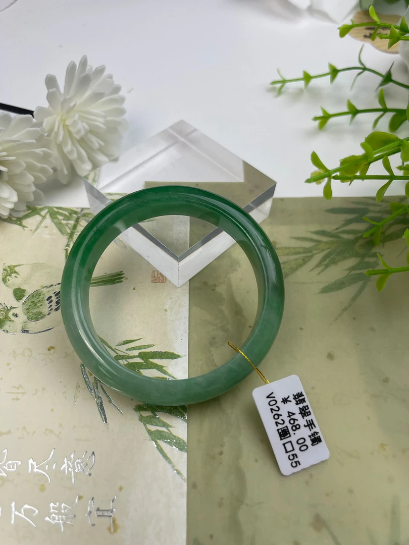 V0262-美人镯缅甸翡翠手镯