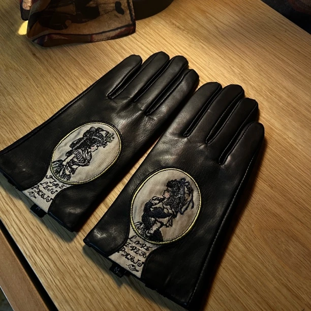 阿耷原创 胎牛皮手套 小众 秋冬