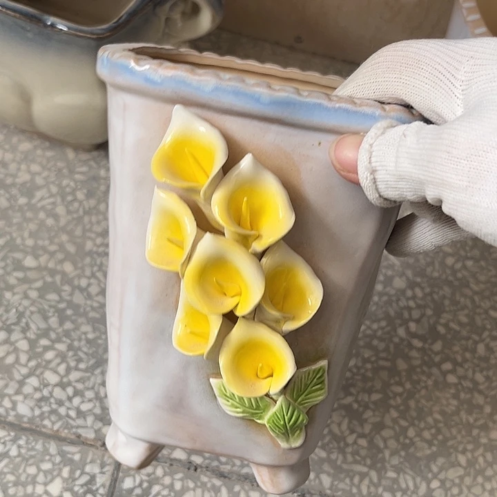 粗陶材质多肉花盆