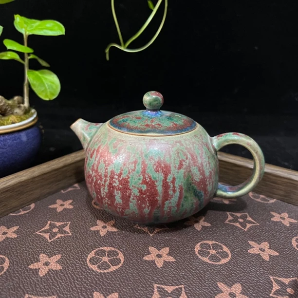 经典西施造型钧瓷窑变高温烧泡茶壶主泡器（不会串味）