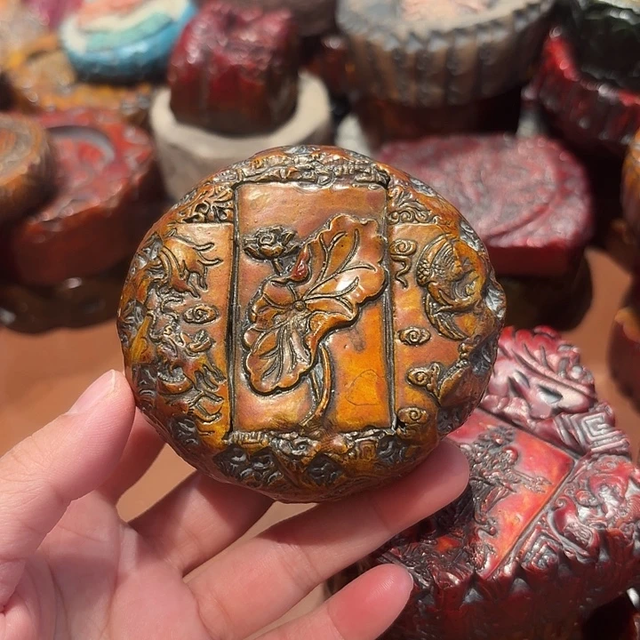 麻线鼓杯垫盖置茶宠