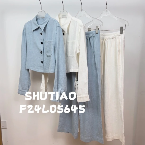 【SHUTIAO】2024秋冬：新款小众设计款套装F24L05645