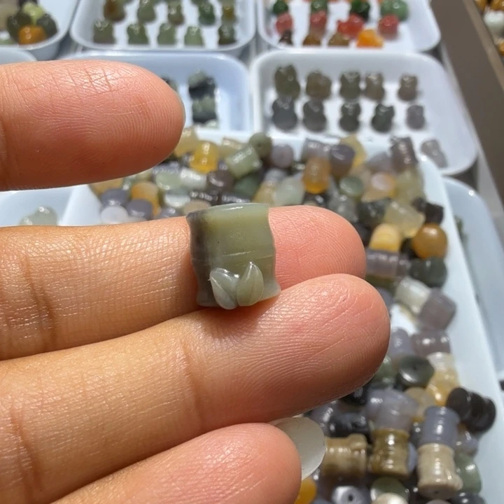 森***树未镶嵌和田玉珠宝半成品