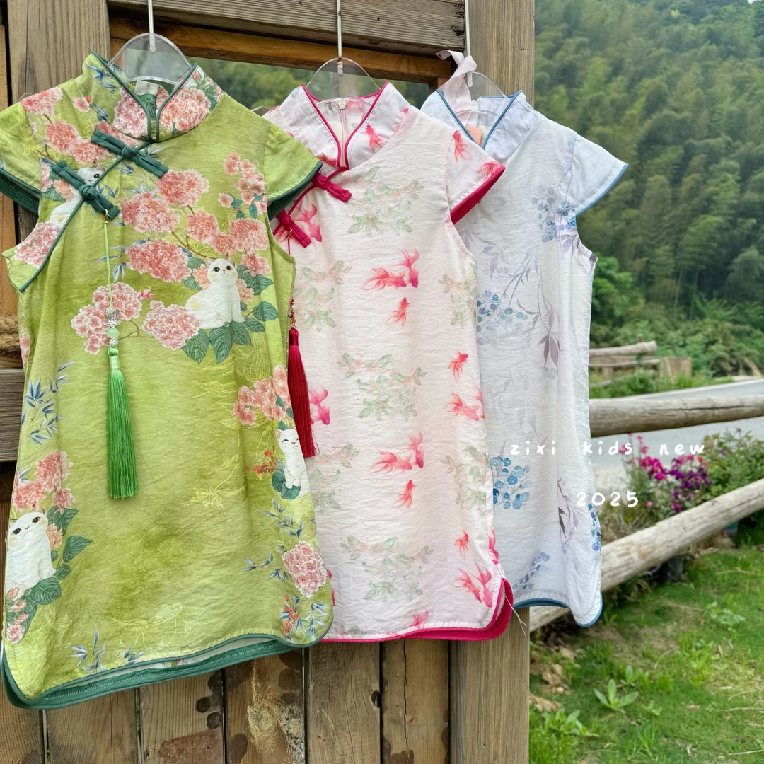 （糯米专属）原创定制汉服女童连衣裙2025夏装淑女HF028