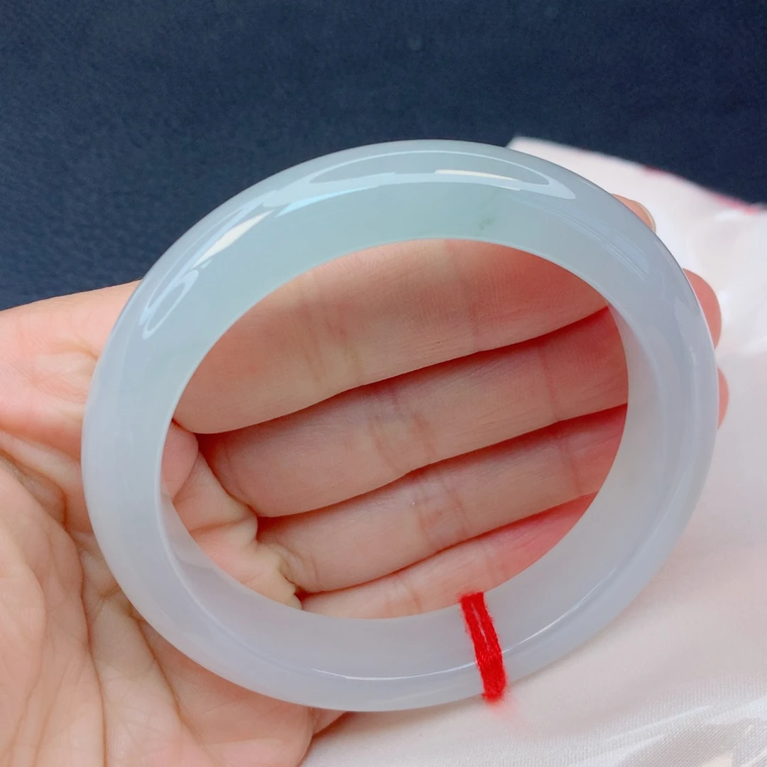 翡翠未镶嵌手镯55圈