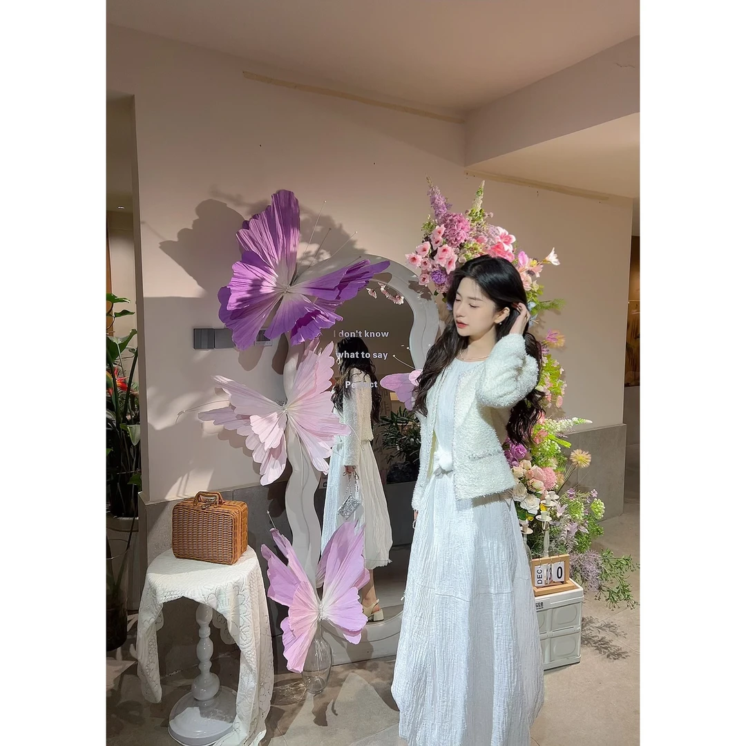 GIRDEAR/哥弟「星河小香」千金玛德琳圆领小香风外套140007-4A27171