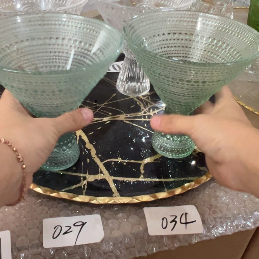 幸***福水晶玻璃餐具外贸