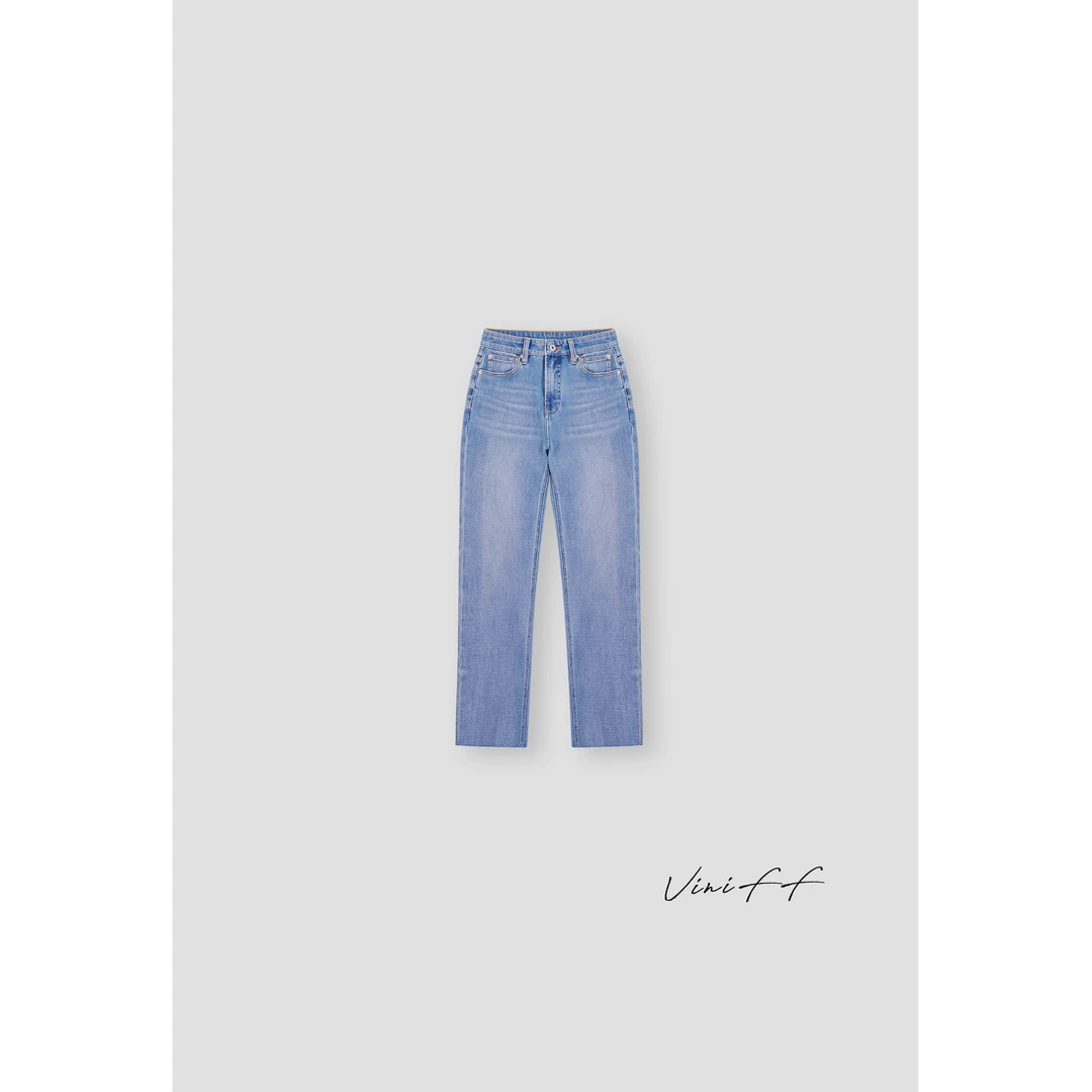 ViniFF薇妮｜2025S/S 夏季新款 做旧牛仔裤WZ5SN001