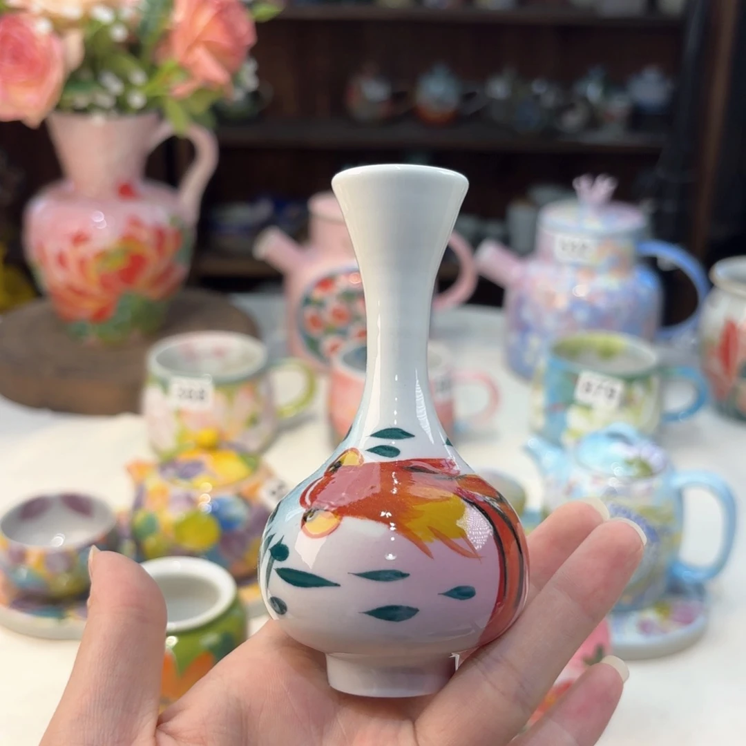 景德镇手绘高温釉下彩陶瓷茶具
