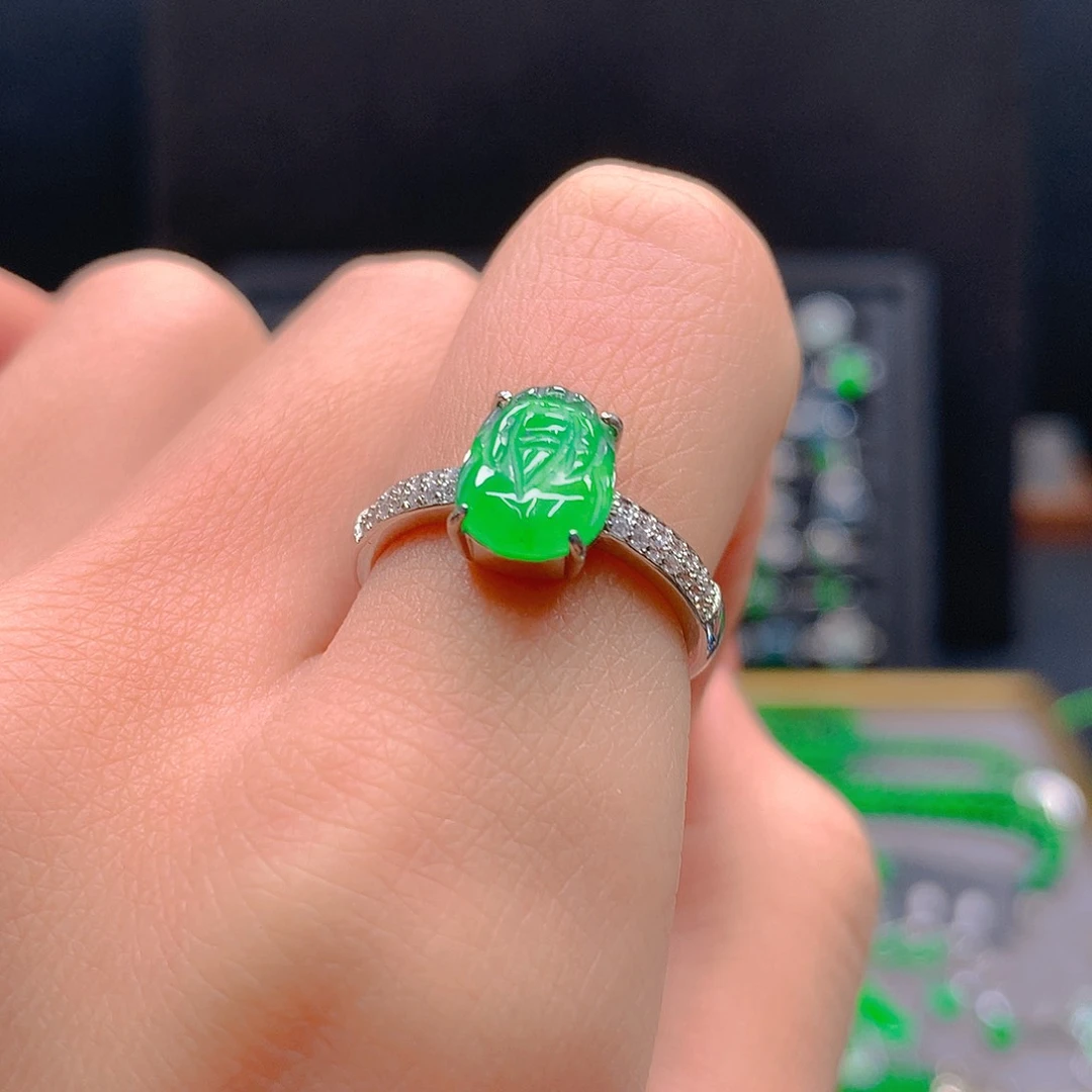 未镶嵌戒指翡翠天然翡翠