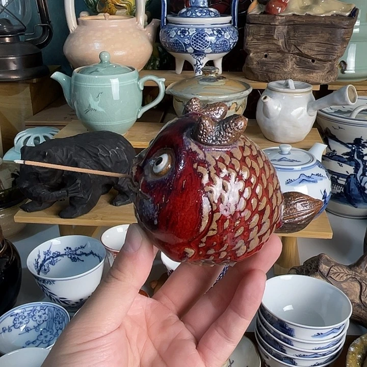 瓷片茶宠好看的不错的