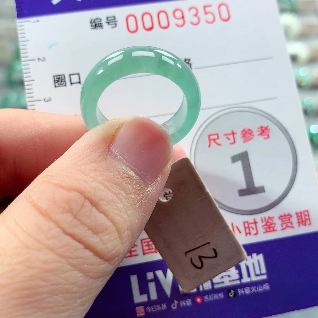 翡翠未镶嵌戒指13号