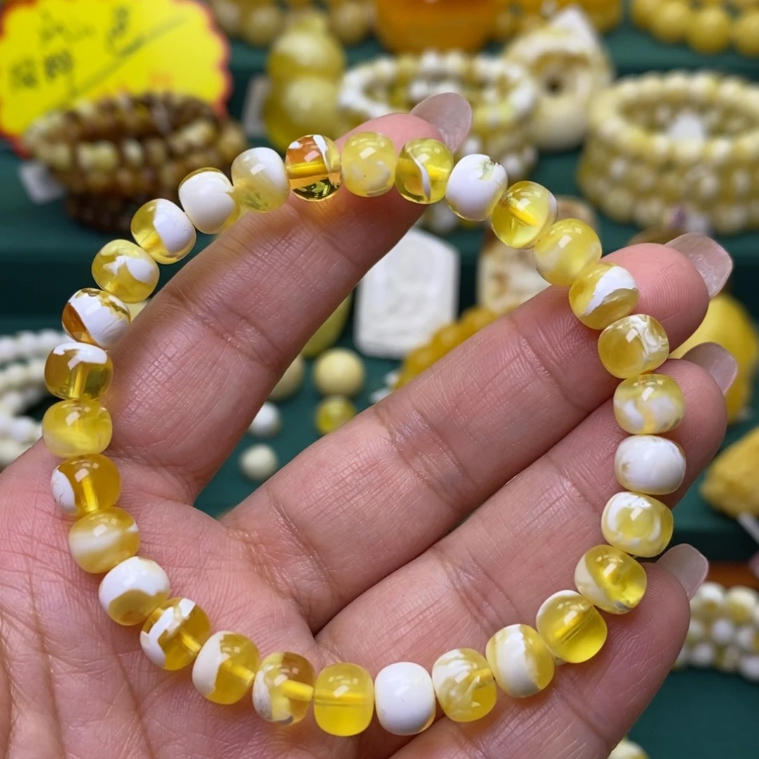 蜜蜡未镶嵌裸石7.5➕