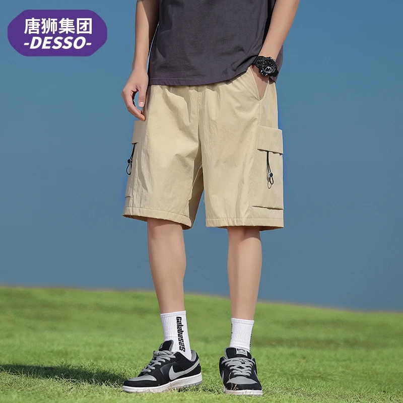 唐狮集团DESSO夏季男士工装短裤宽松透气五分裤休闲薄款潮流裤子