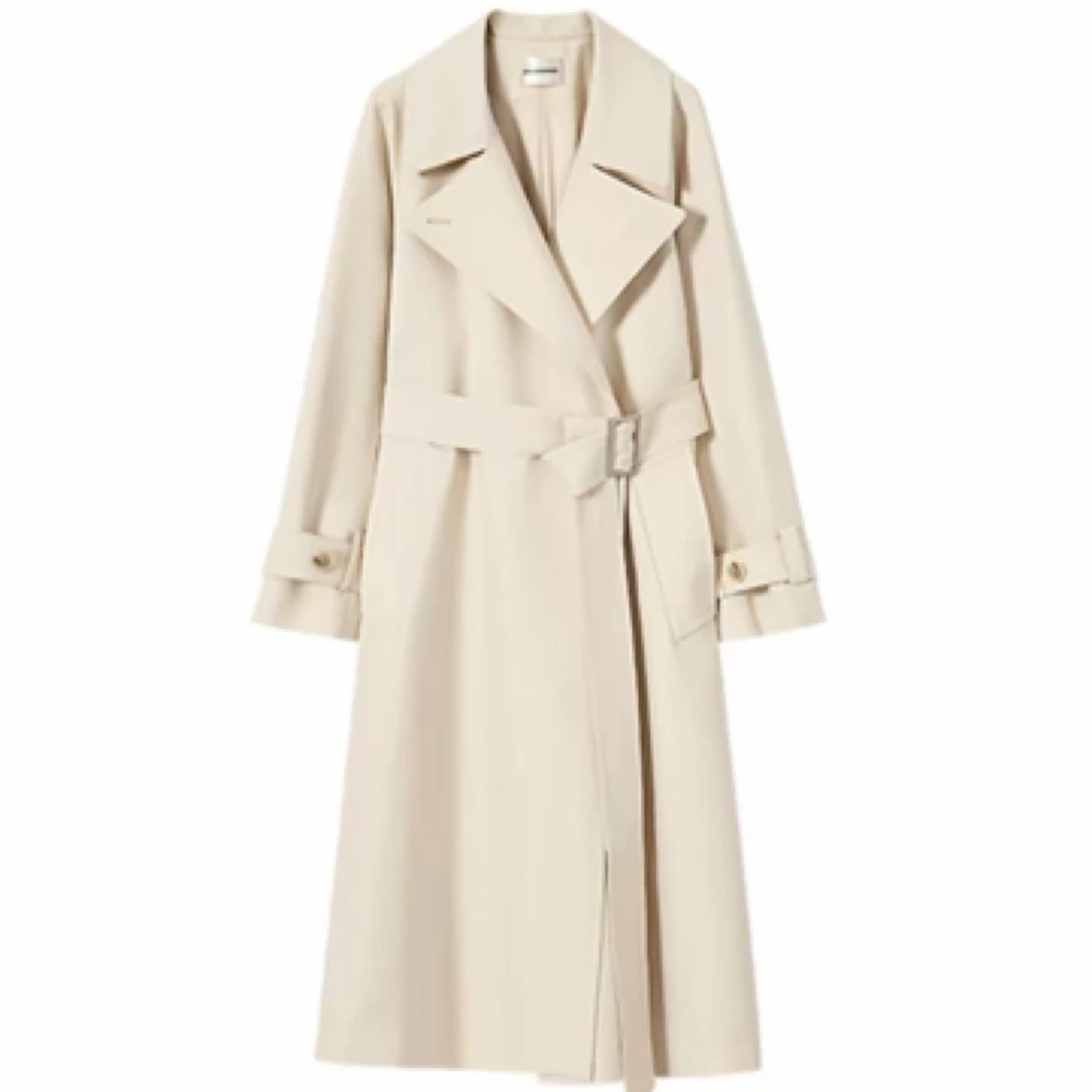 【猫本家】长款风衣外套