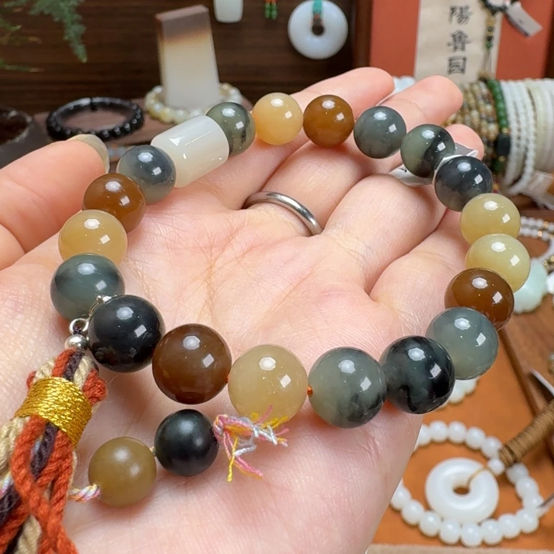 和田玉未镶嵌手链