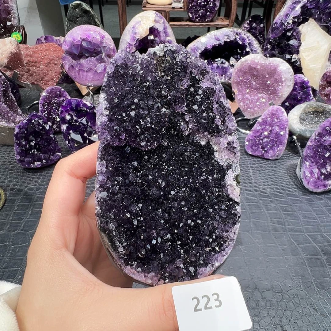 珠宝半成品紫晶未镶嵌