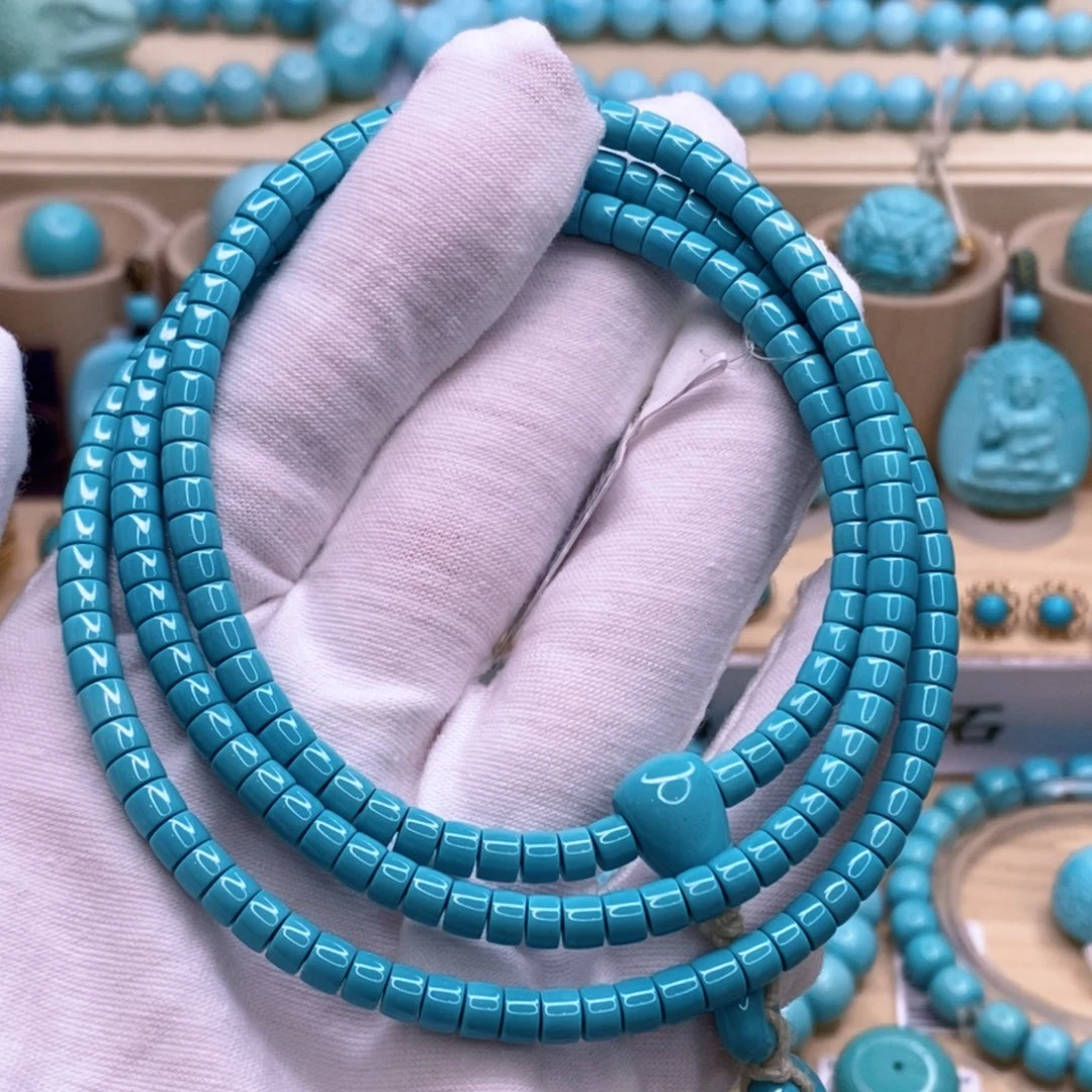 绿松石未镶嵌珠宝奇石4.5mm