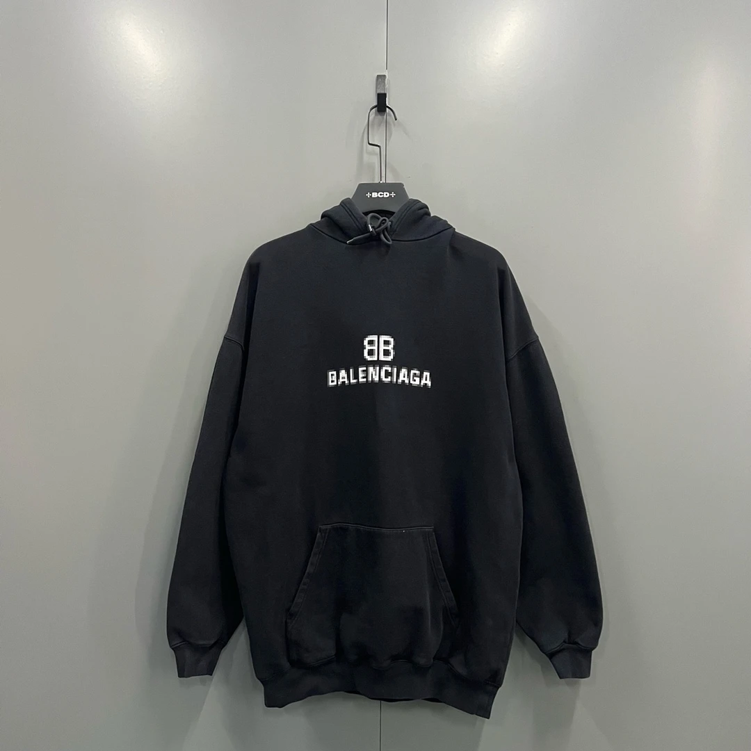 （jp）119 Balenciaga 巴黎世家 马赛克双B帽衫 S码/95新