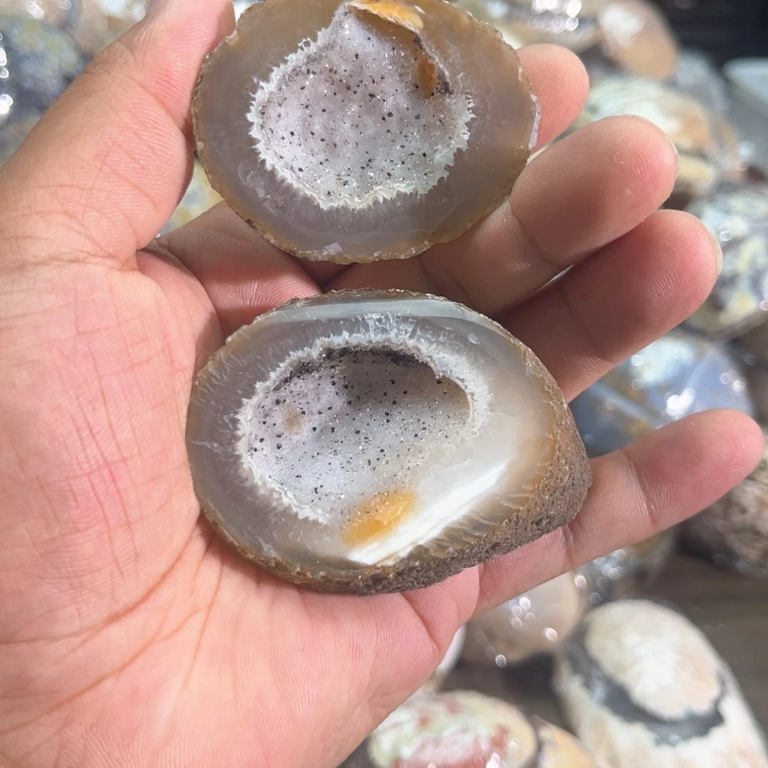 紫晶摆件未镶嵌聚宝盆