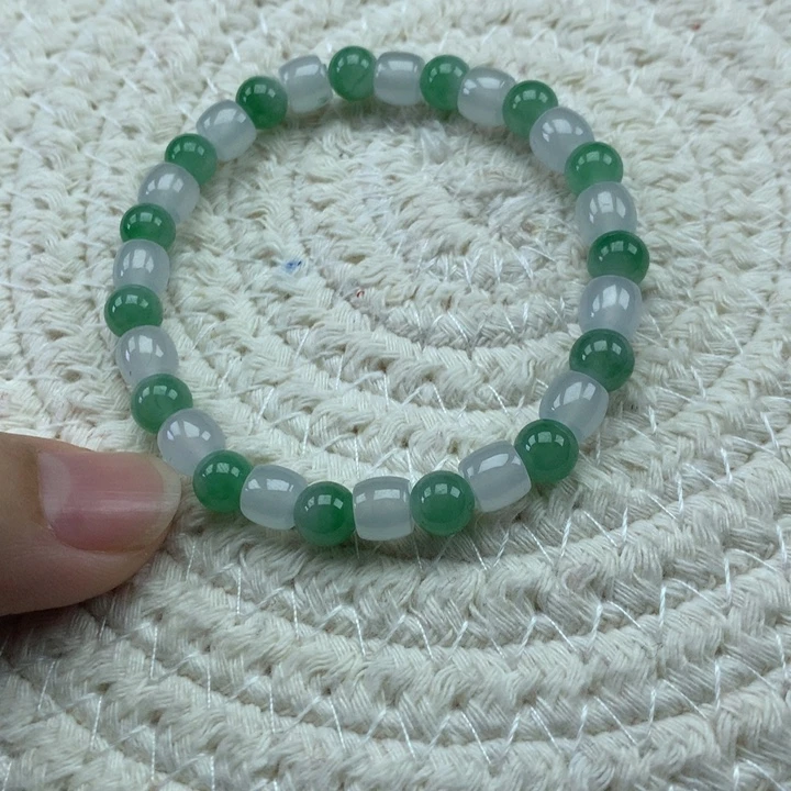 翡翠未镶嵌颈饰天然翡翠手串