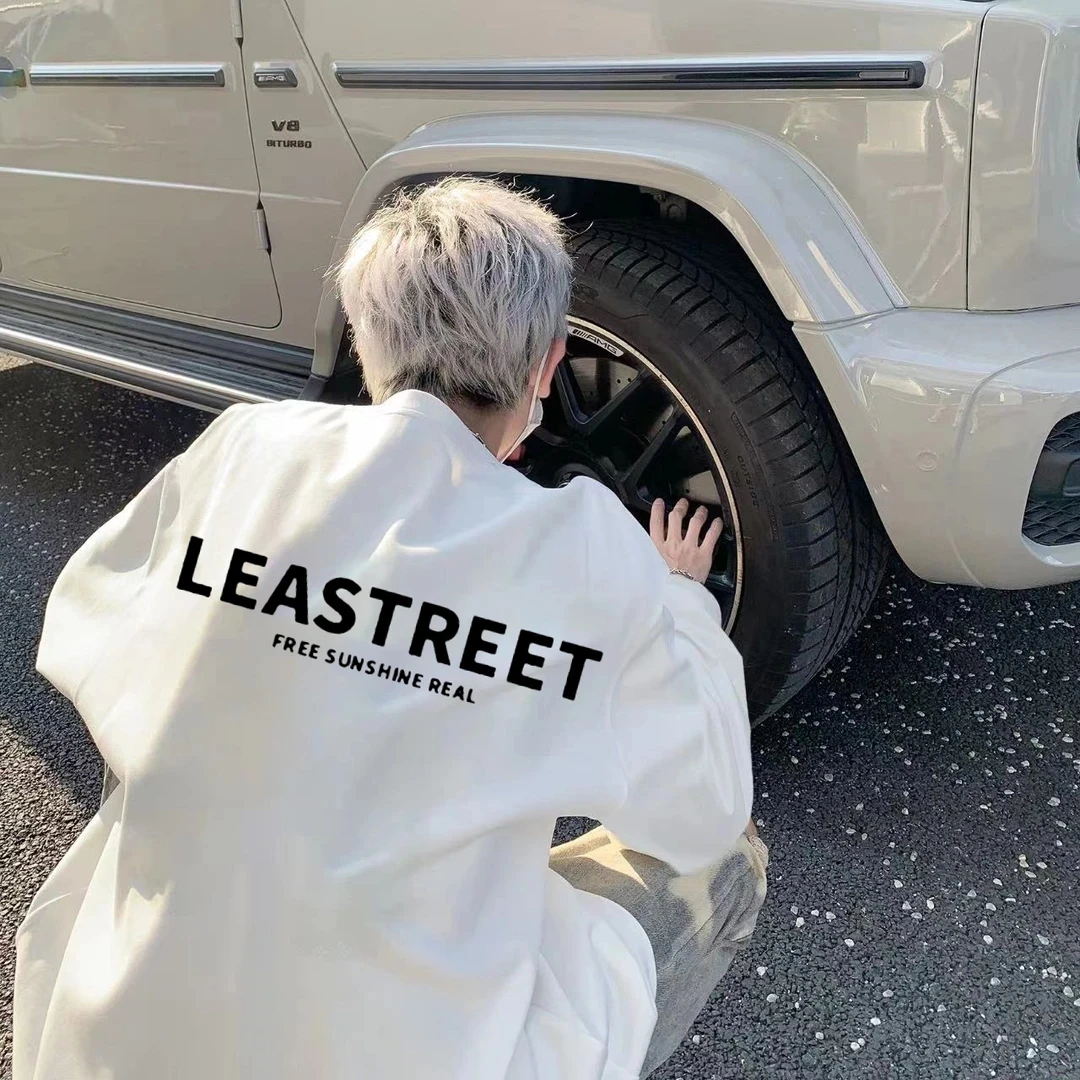 加肥大码300斤美式高街vibe风长袖t恤男女秋冬新款宽松百搭打底衫