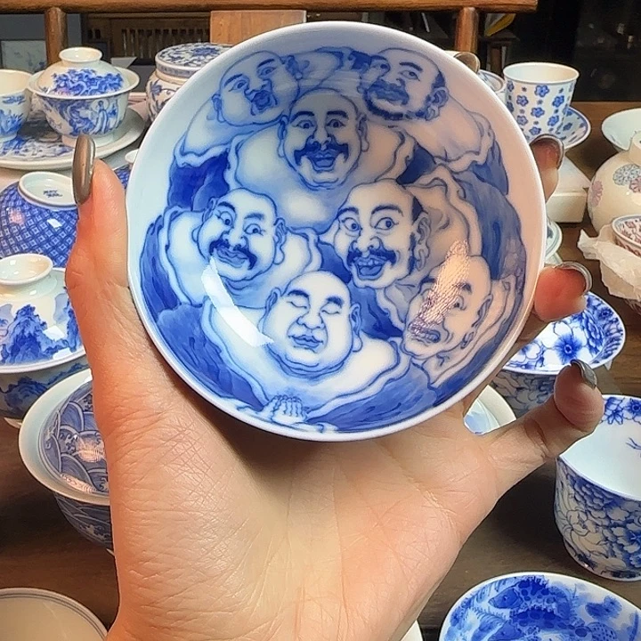名窑口 非遗画师普洱杯放漏