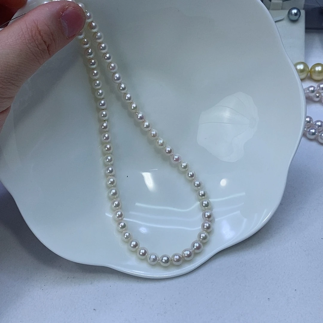 海水珍珠颈饰银S925镶嵌
